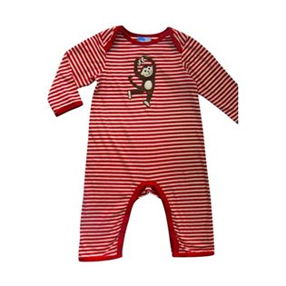 Dancing Monkey Playsuit - Red