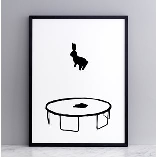 Bouncing Rabbit Screen Print