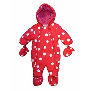 Baby Snowsuit - Red Spot