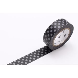 MT Washi Masking Tape - Dot Black & Grey