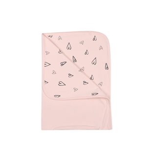 Heart Blanket - Soft Pink