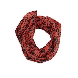 Leopard Scarf - Red