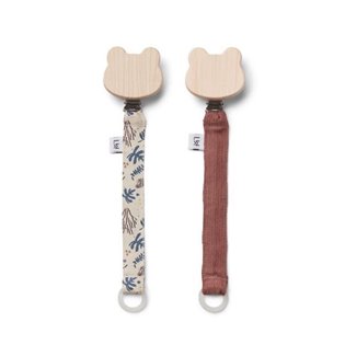 Barry Pacifier Strap 2 Pack - Coral Floral Mix