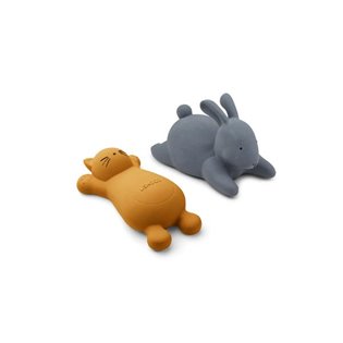 Vikky Bath Toys - 2 Pack - Cat Mustard