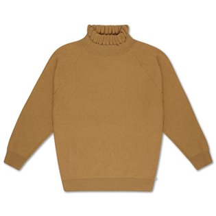 Knit sweater smooth camel