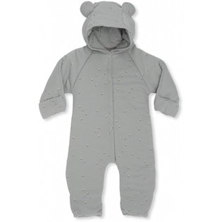 New Born Onesie With Hood - Mille Marine - French Blue