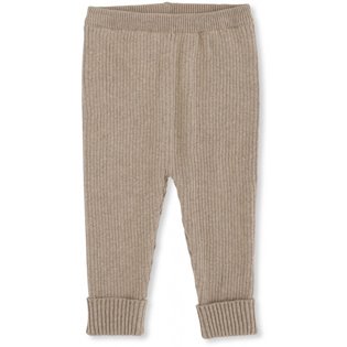 Meo Knit Pants Cotton - Brown Melange