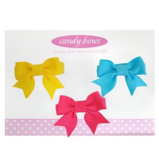 Itty Bitty Hair Bow Sets - Brights