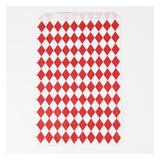 10 Red Diamonds Paper Party Bags