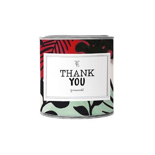 Large Candle Tin - Thank You - Jasmin Vanilla