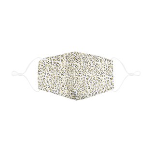 Adult Leopard Print Face Mask - Yellow