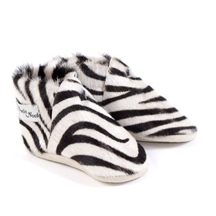 Leather Zebra Baby Shoes