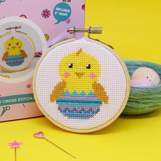 Cute Chick - Mini Cross Stitch Kit