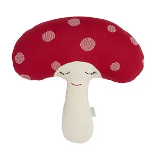 Mushroom Cushion - Red & White