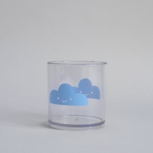 Happy Clouds Tumbler - Blue