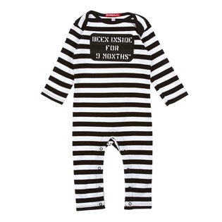 Been Inside 9 Months Playsuit - Black