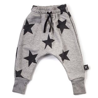 Nununu Star Baggy Pants - Heather Grey