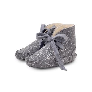 Pina Lining Booties - Suede Grey Metallic