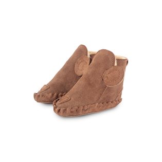 Animal Booties Bear Lining - Suede Teddy Brown