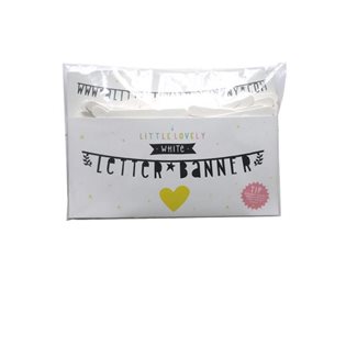 Letter Banner - White