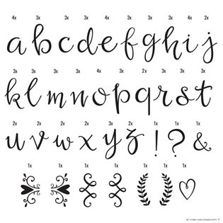 Lightbox Letter Set - Script