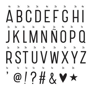 Lightbox Letter Set - Basic