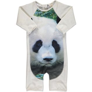 Swimsuit UV One-piece - Panda Print