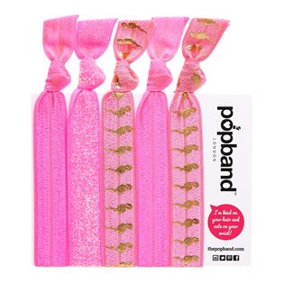 Popband Hair Ties - Flamingo