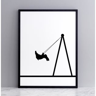 Swing Rabbit Screen Print