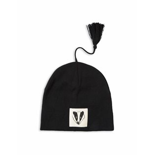 Mini Rodini Badger Hat - Black