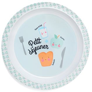 Eef Lillemor Petit Dejeuner Melamine Plate - Soft Blue