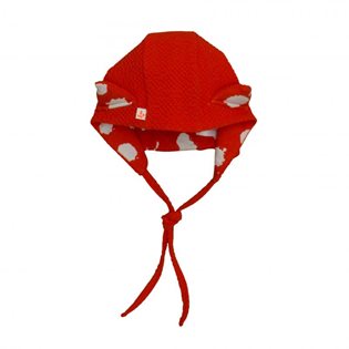 Noe & Zoe Fox Hat - Coral Bubble - Coral Splashes