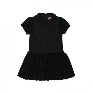 Noe & Zoe Peter Pan Dress - Black Bubble