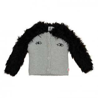 Noe & Zoe Baby Knitted Cardigan - Black Penguin