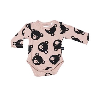 Falling Bears Long Sleeve Onesie