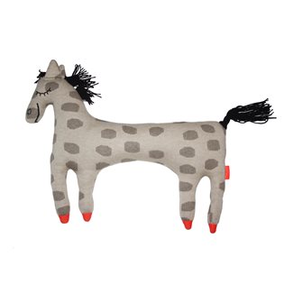 Horse Pippa Cushion - Brown & Black