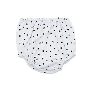 White & Black Spot Print Bloomers