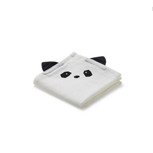 Hannah Muslin Cloths - Panda - Creme De La Creme