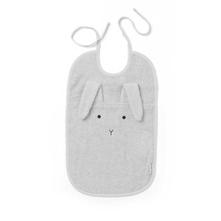 Theo Bib - Rabbit - Dumbo Grey
