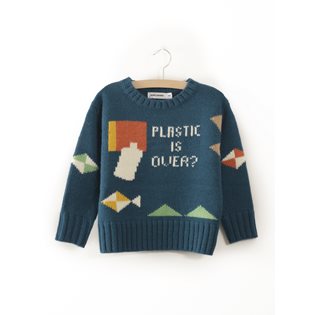 Plastic Is Over? Intarsia Knitted Jumper