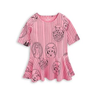 Fox Family Dress - Pink