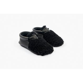 Amy & Ivor Yeti Moccasin - Black