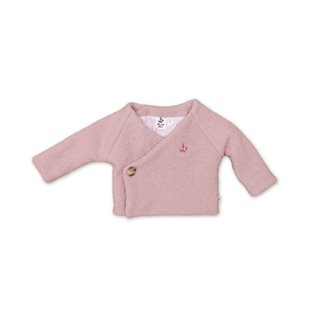 Noe & Zoe Baby Kimono Jacket - Rose Fur