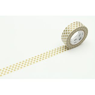 MT Washi Masking Tape - Dot Gold 2