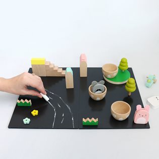 Play Set - Wooden Ricetown