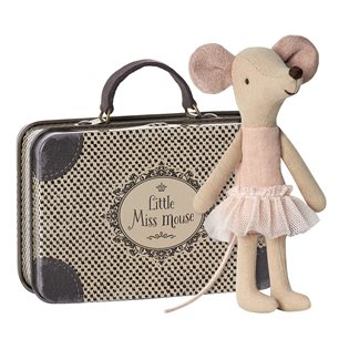 Maileg Ballerina Mouse - Big Sister In Suitcase
