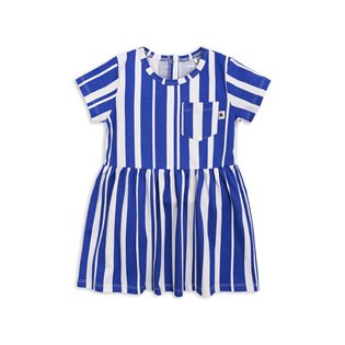 Odd Stripe SS Dress - Blue