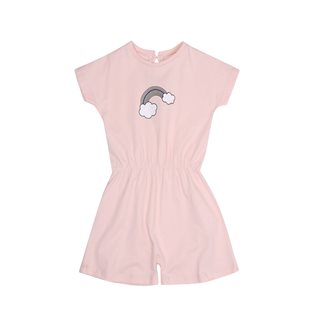 Rainbow Playsuit - Soft Pink