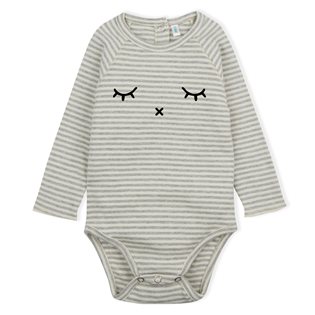 Sleepy Bodysuit  - Grey Stripes