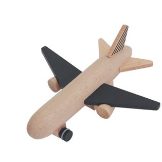 Kiko+ Hikoki Jet - Wooden Wind-up Jet Plane